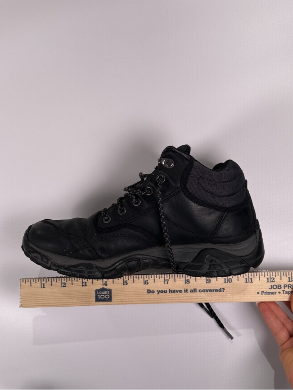 Merrell Black Leather Waterproof Hiking Boots l - Picture 10 of 12